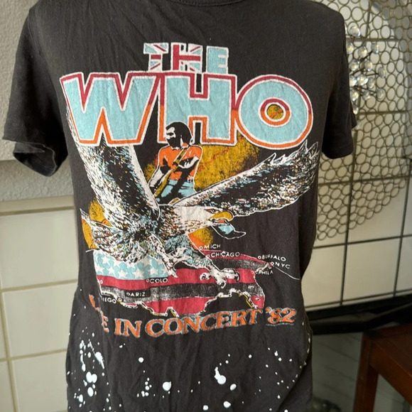 the Who band tshirt by chaser size small EDGY FEMININE - Picture 8 of 9